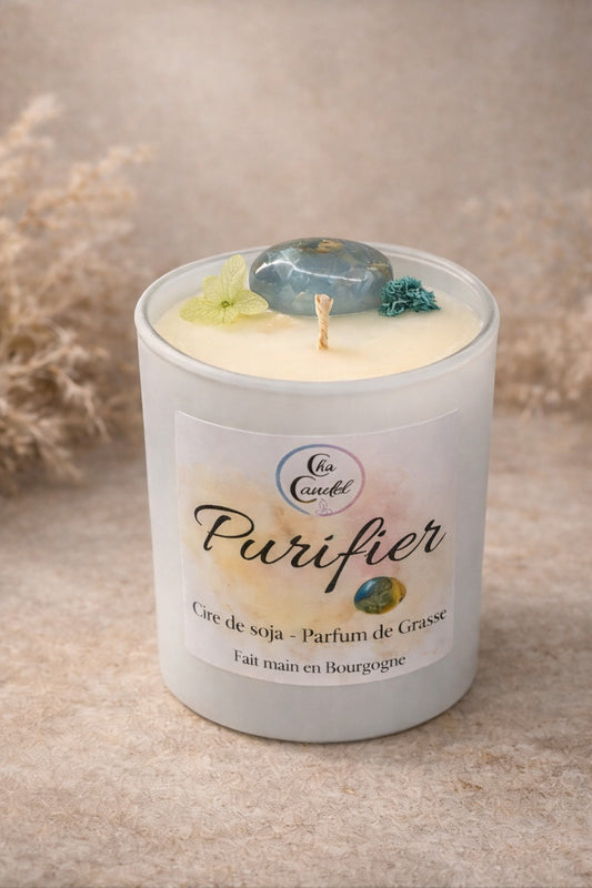 Bougie pierre précieuse