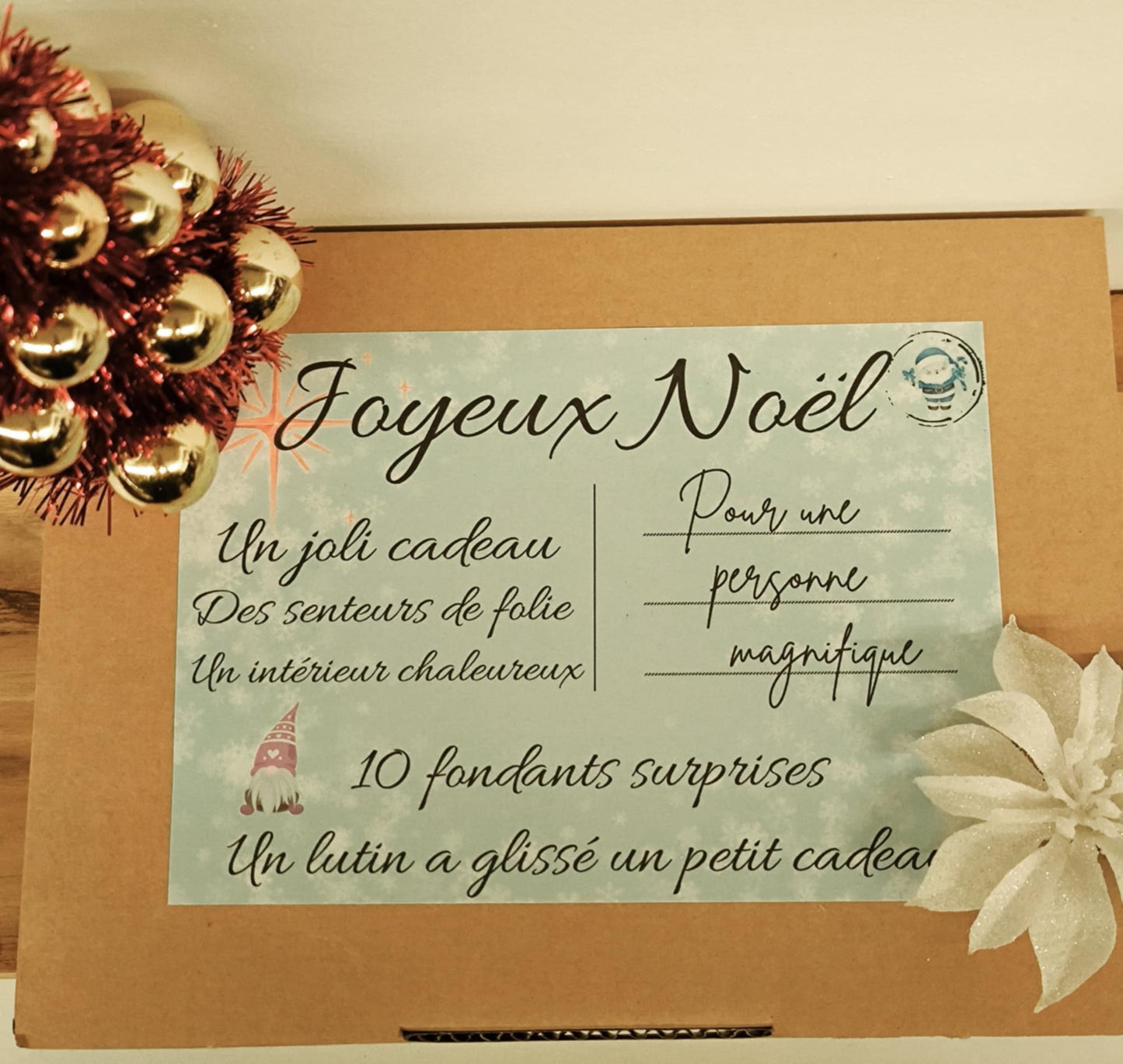 Coffret 10 fondants noël